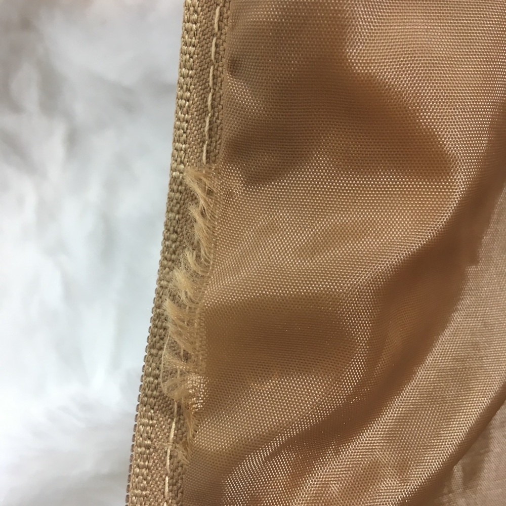 VTG Campus Suede and knit tan,zip up, waist length - Picture 6 of 6